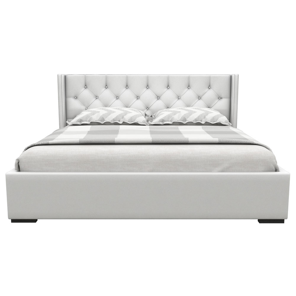 White queen clearance size bed